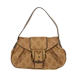Celine Green Logo Shoulder Bag