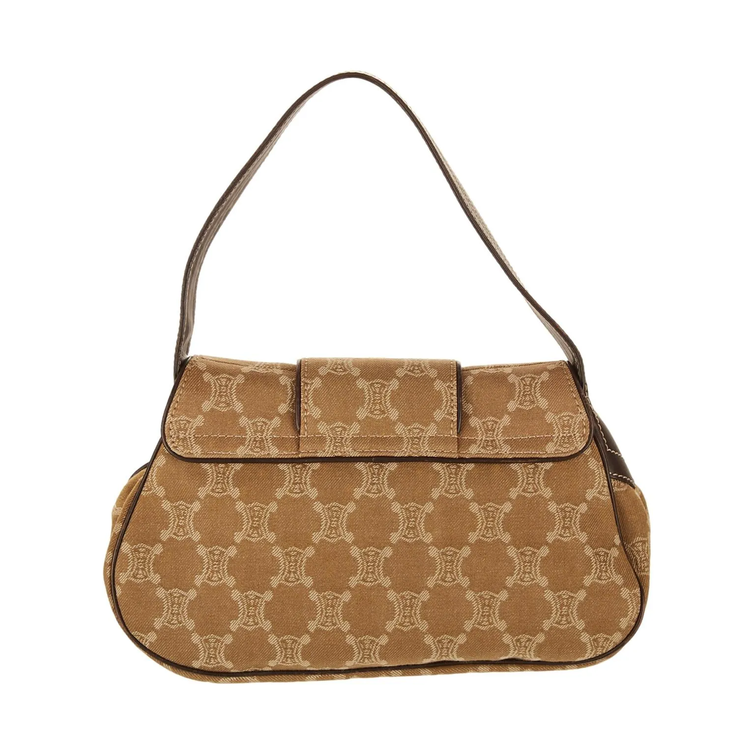 Celine Green Logo Shoulder Bag