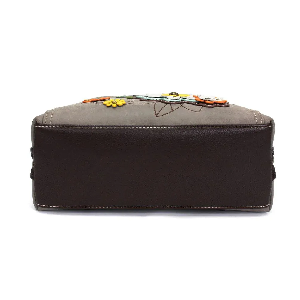 Chala Convertible Backpack Purse Daisy - Gray