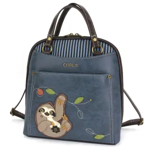 Chala Convertible Backpack Purse Sloth - Blue