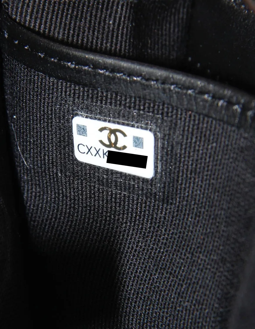 Chanel Black Quilted Large Boy Gusset Flap Wallet
