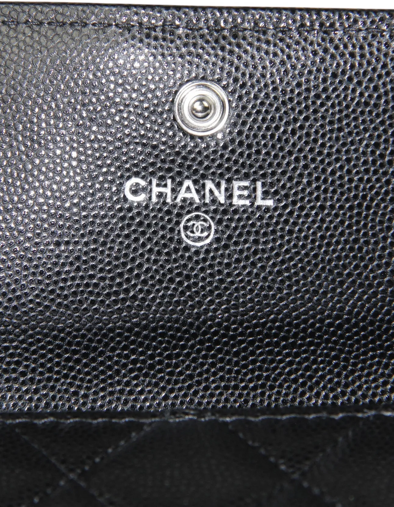 Chanel Black Quilted Large Boy Gusset Flap Wallet