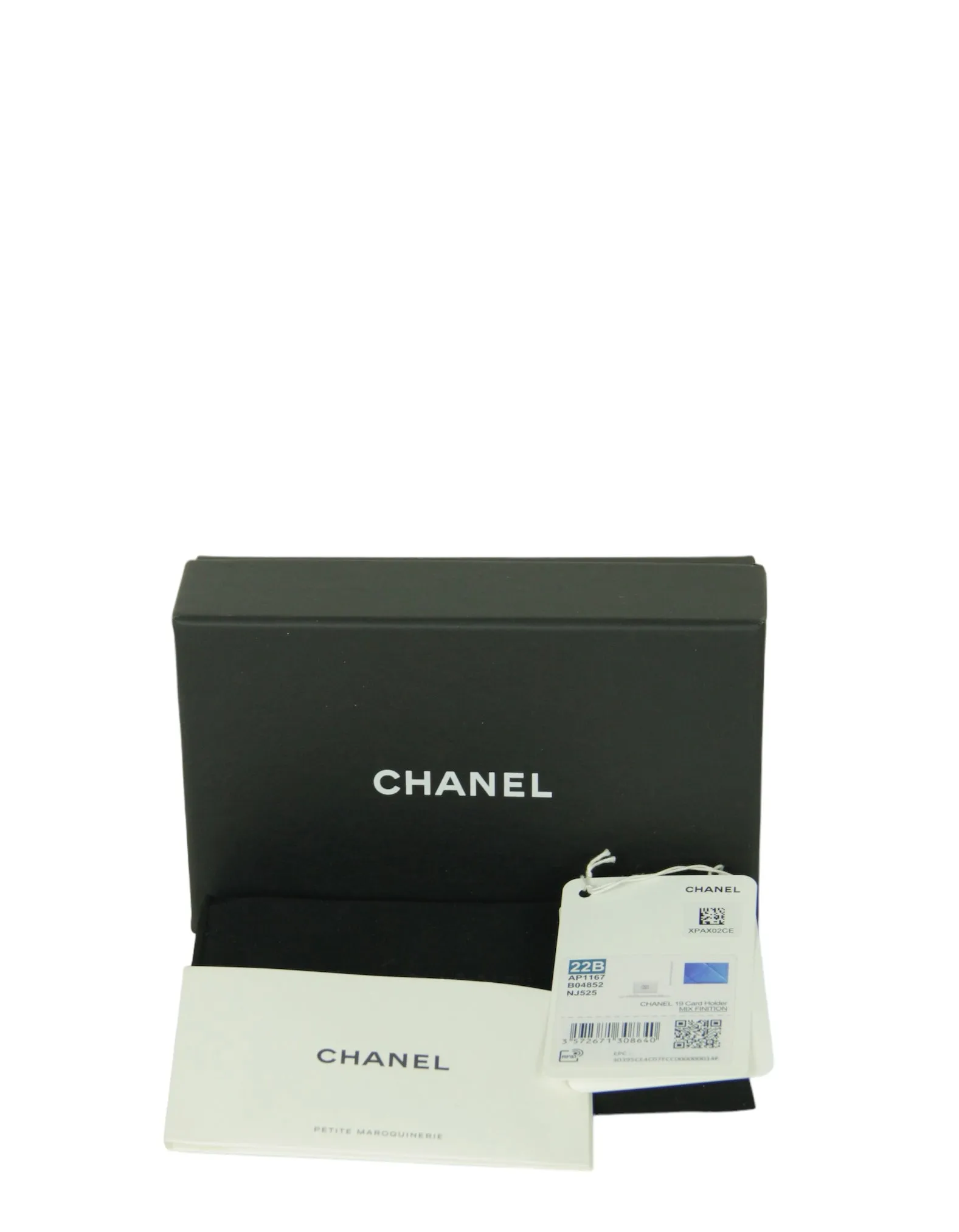 Chanel Blue Leather Quilted 19 Card Holder