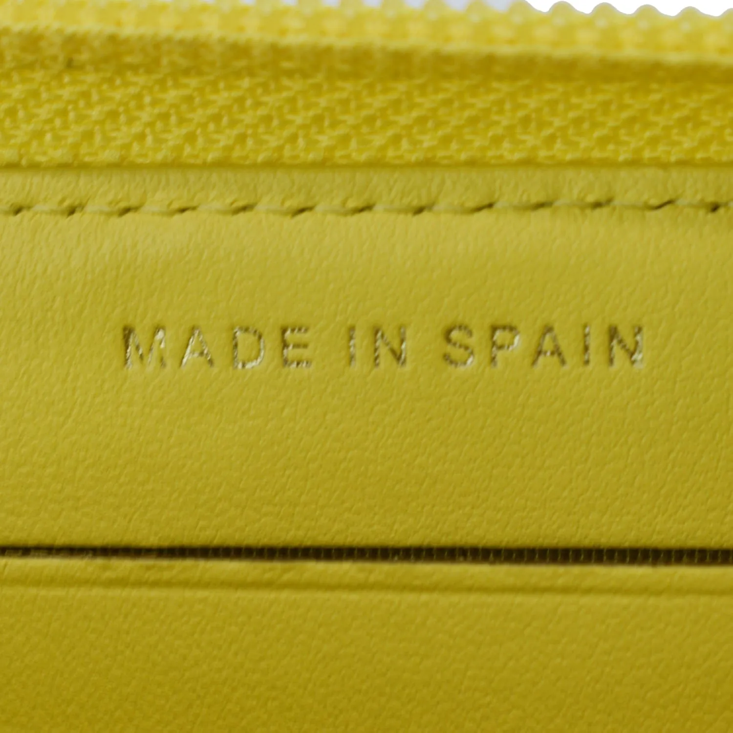 CHANEL Boy Caviar Quilted Zip Around Wallet Yellow