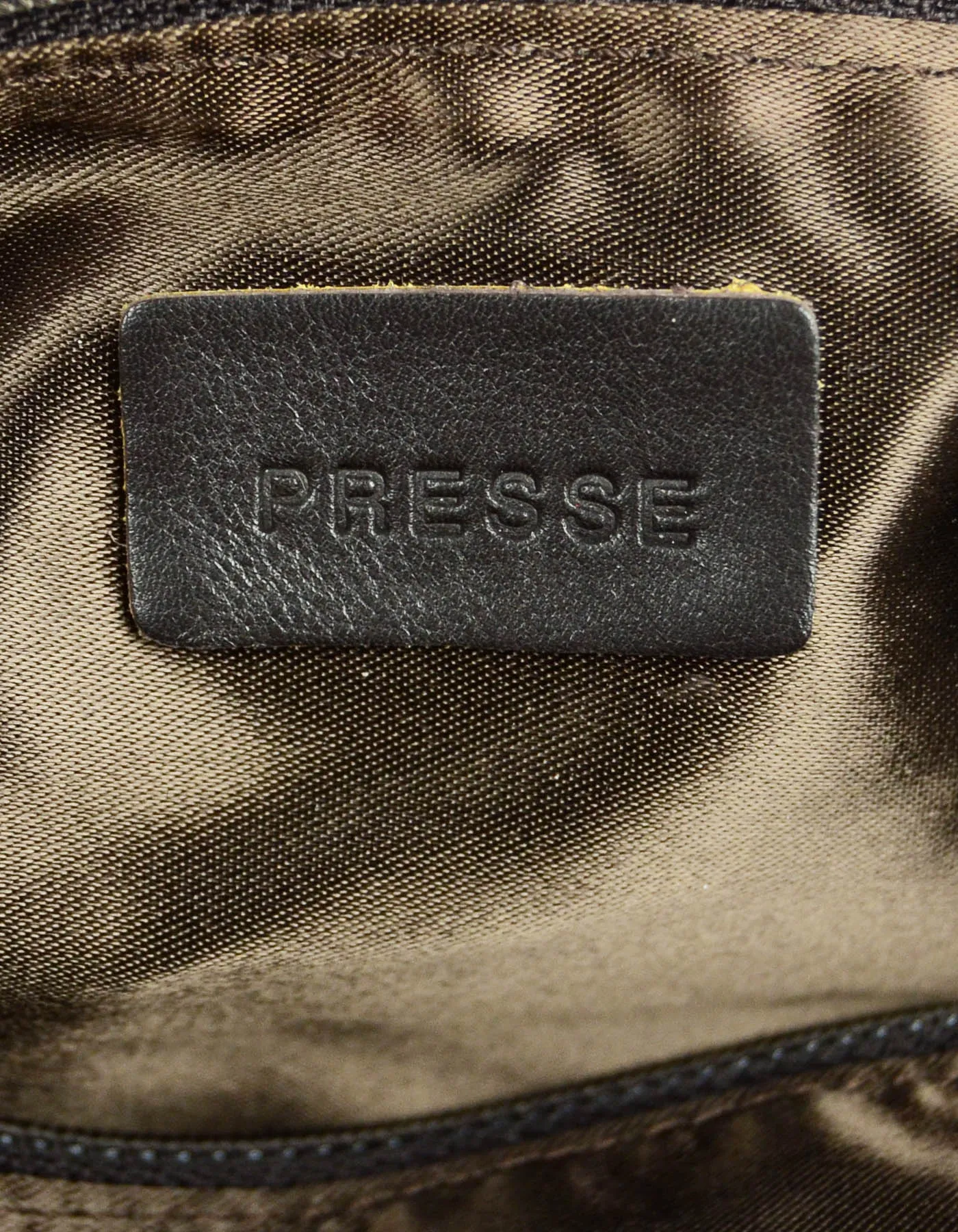 Chanel Khaki Logo Printed Travel Ligne Frame Bag