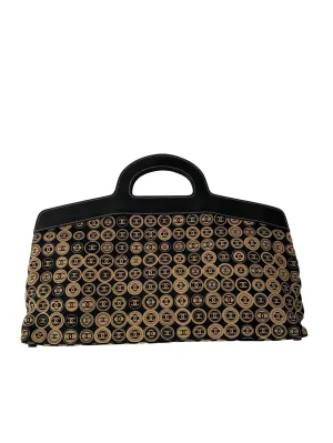 Chanel Logo Coin Top Handle Bag
