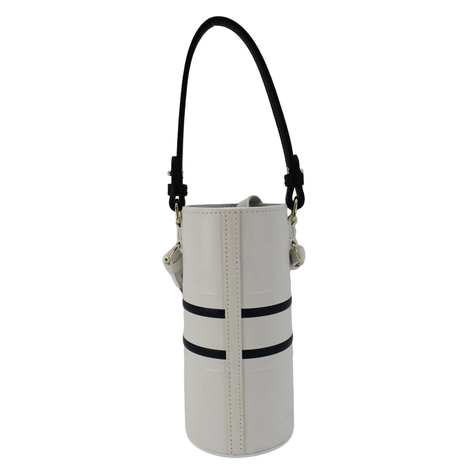 Christian Dior Vibe Bottle Holder Printed Leather Crossbody Bag White