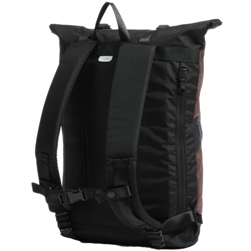 Christopher Small Go Wild Series Rolltop Backpack black brown