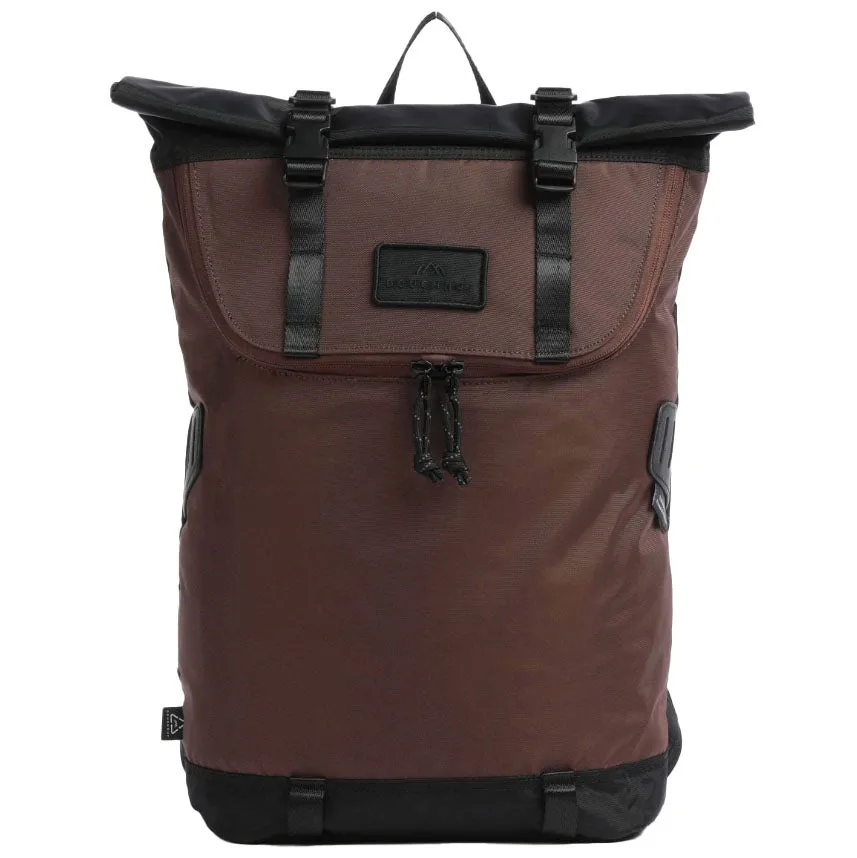 Christopher Small Go Wild Series Rolltop Backpack black brown