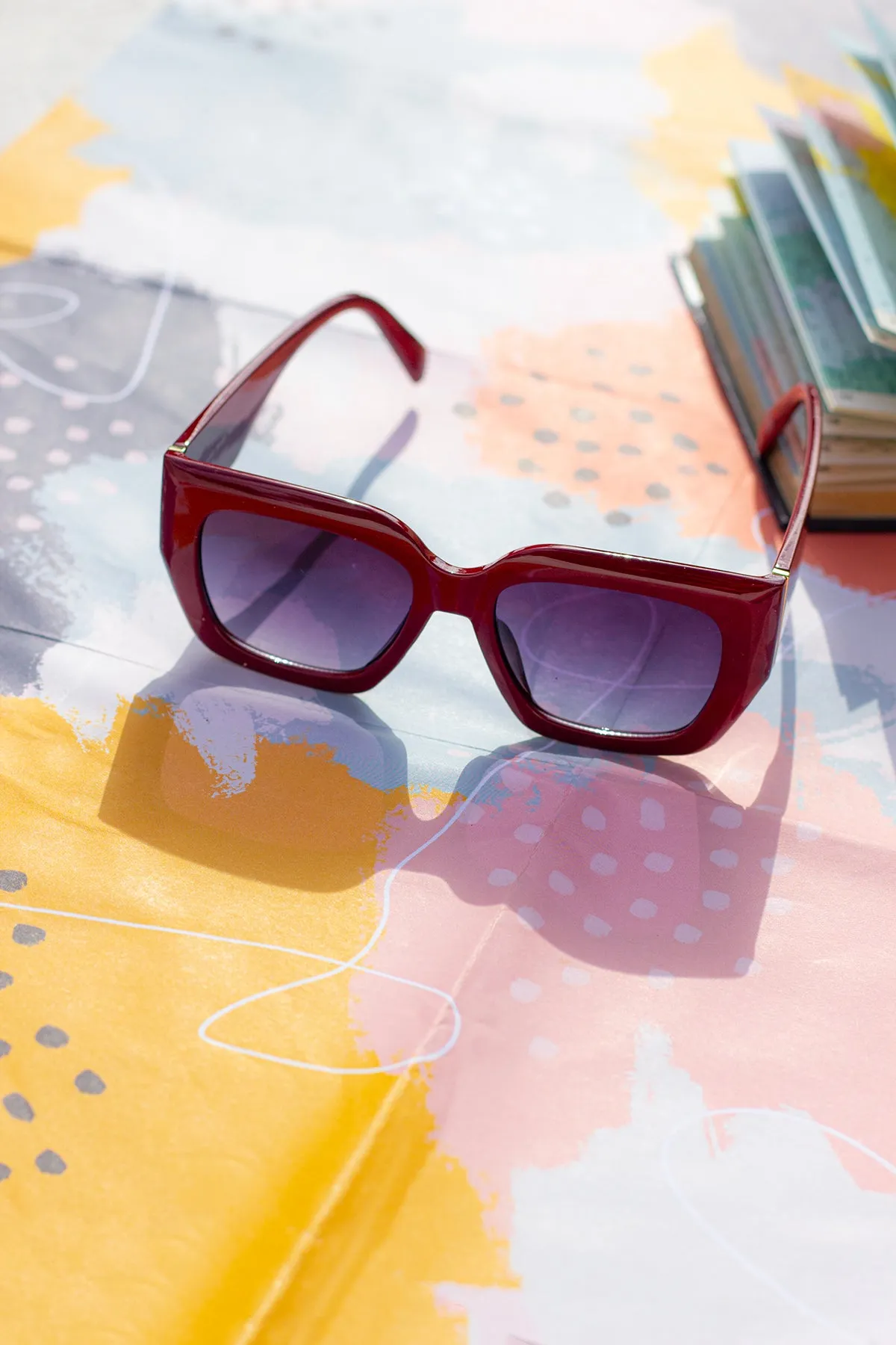 Chunky Angled Square Sunglasses