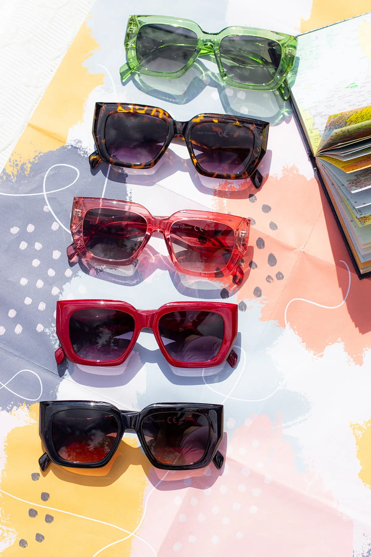 Chunky Angled Square Sunglasses