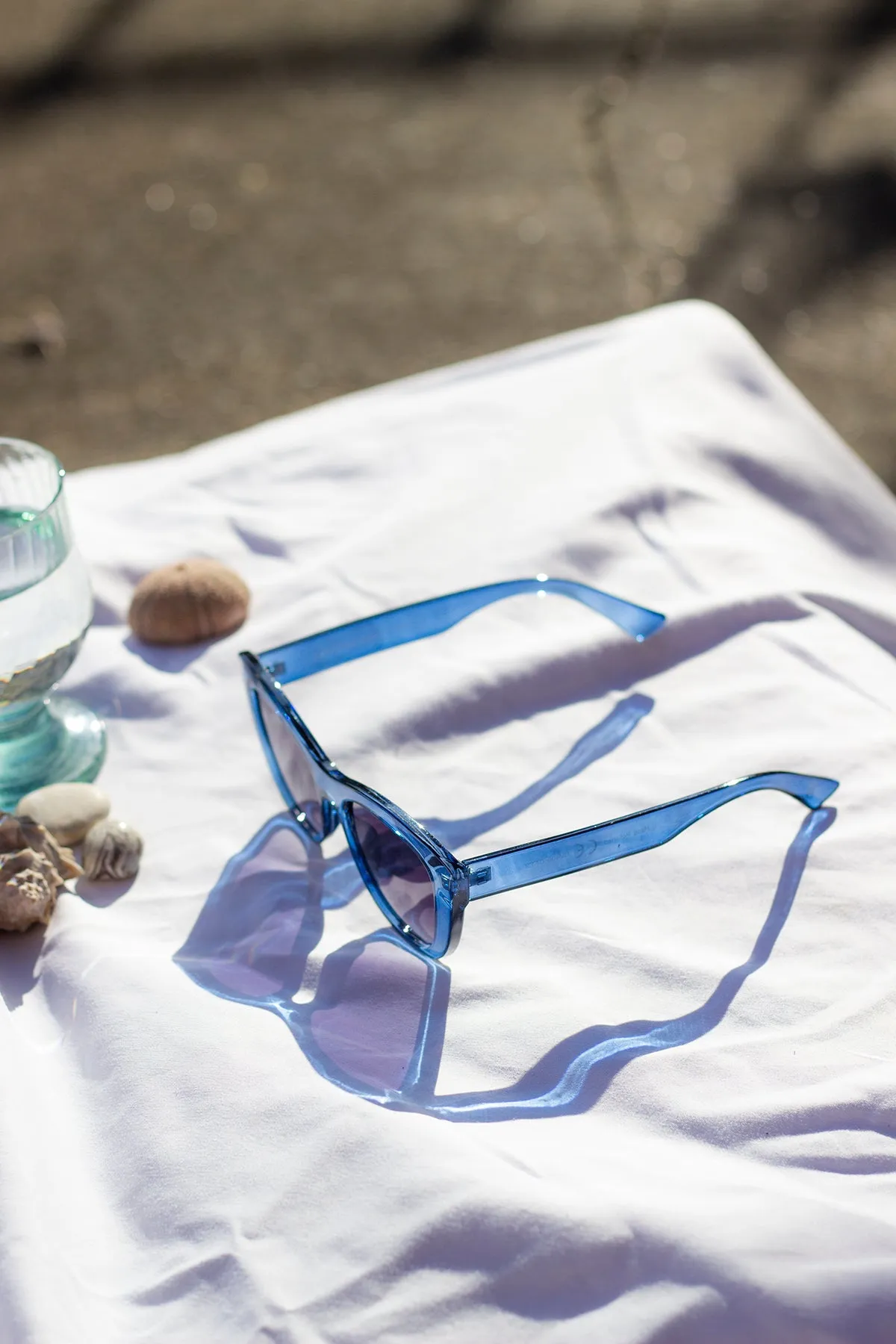 Chunky Semi Cat Eye Sunglasses