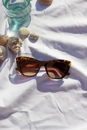 Chunky Semi Cat Eye Sunglasses