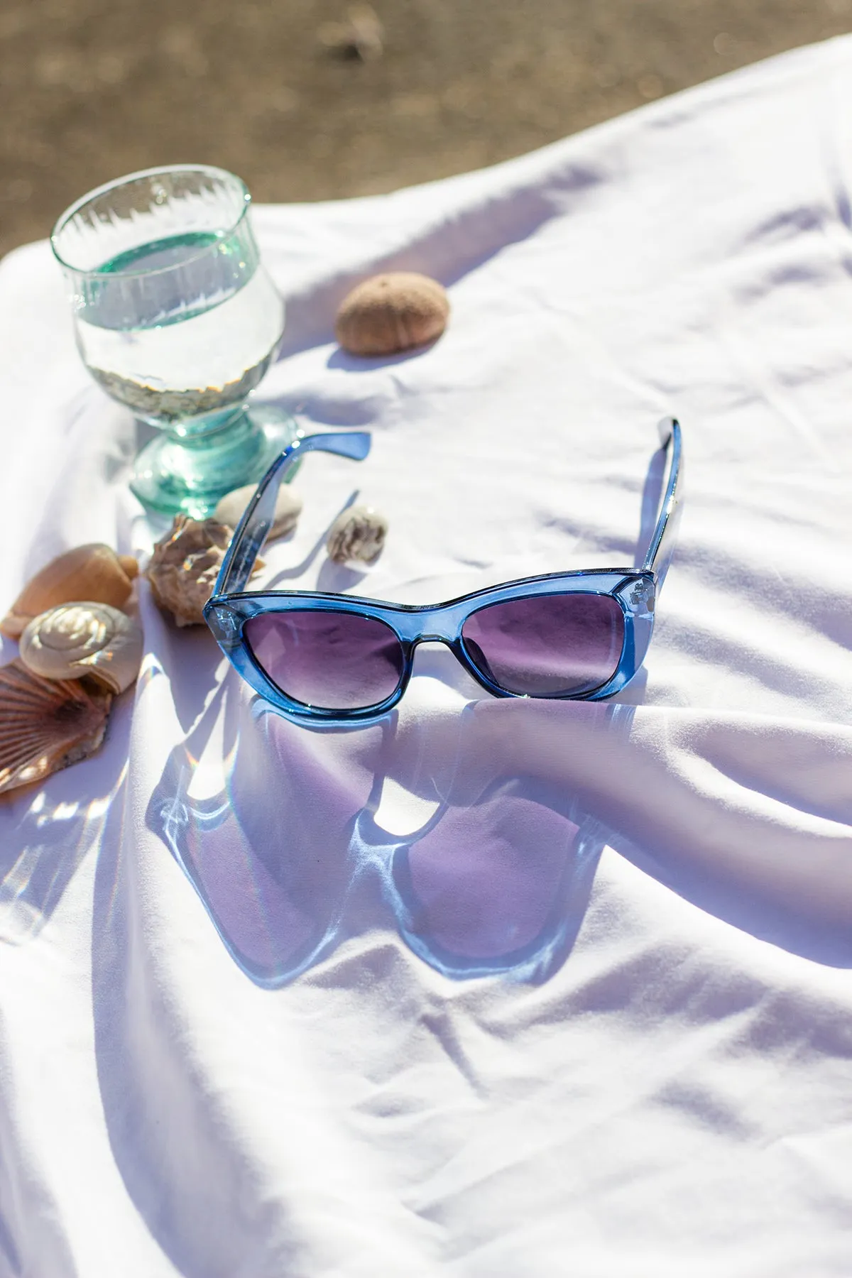 Chunky Semi Cat Eye Sunglasses