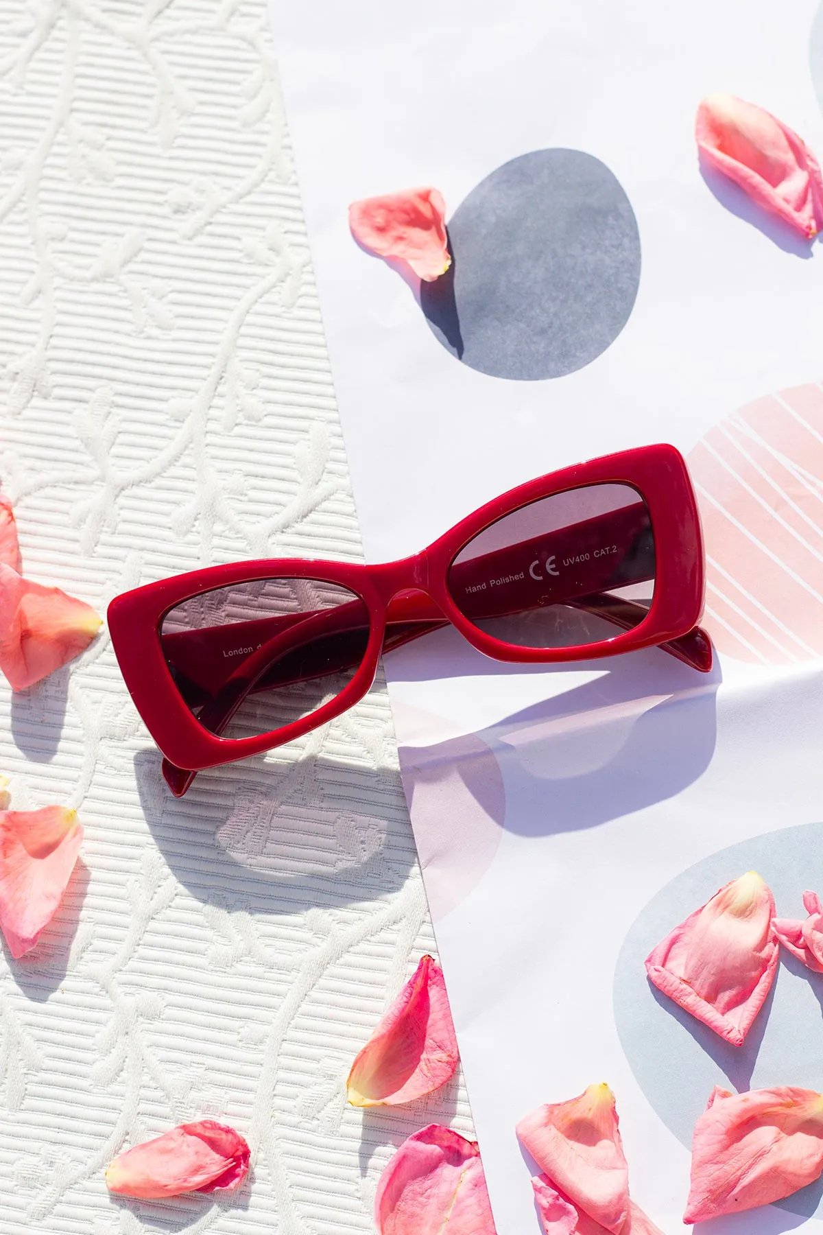 Chunky Triangle Cat Eye Sunglasses