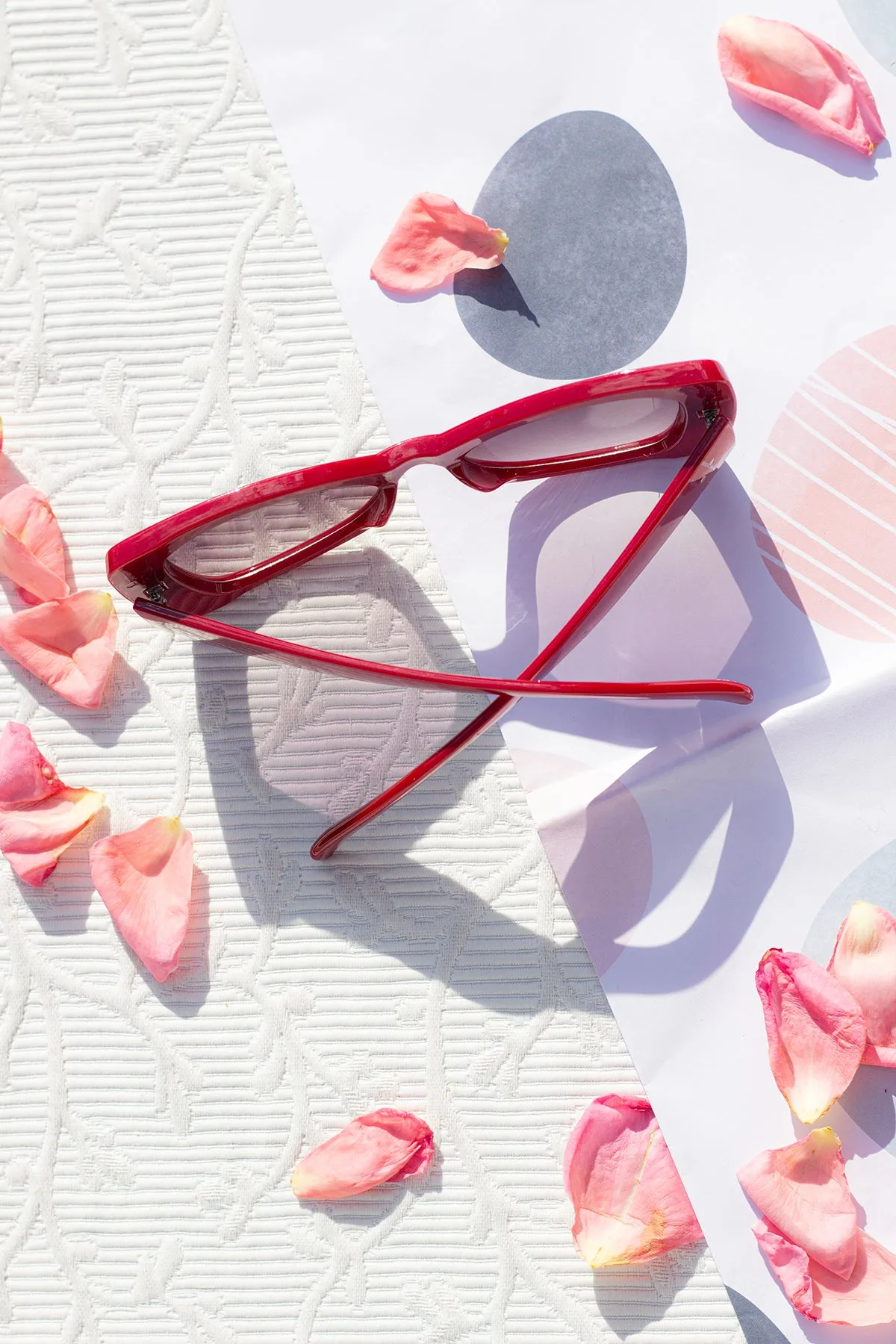 Chunky Triangle Cat Eye Sunglasses