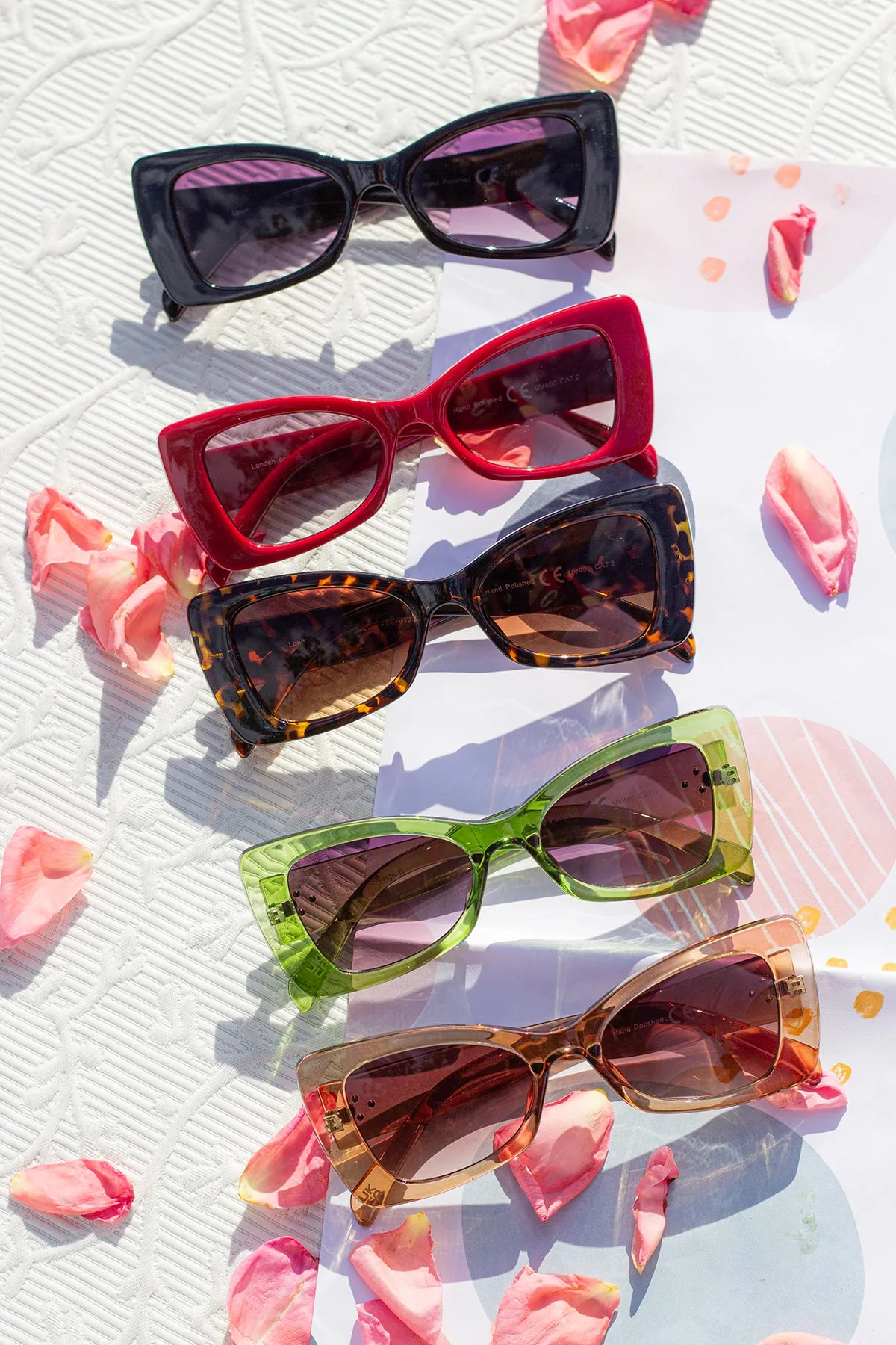Chunky Triangle Cat Eye Sunglasses