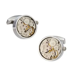 Circular Inner Watch Part Cufflinks