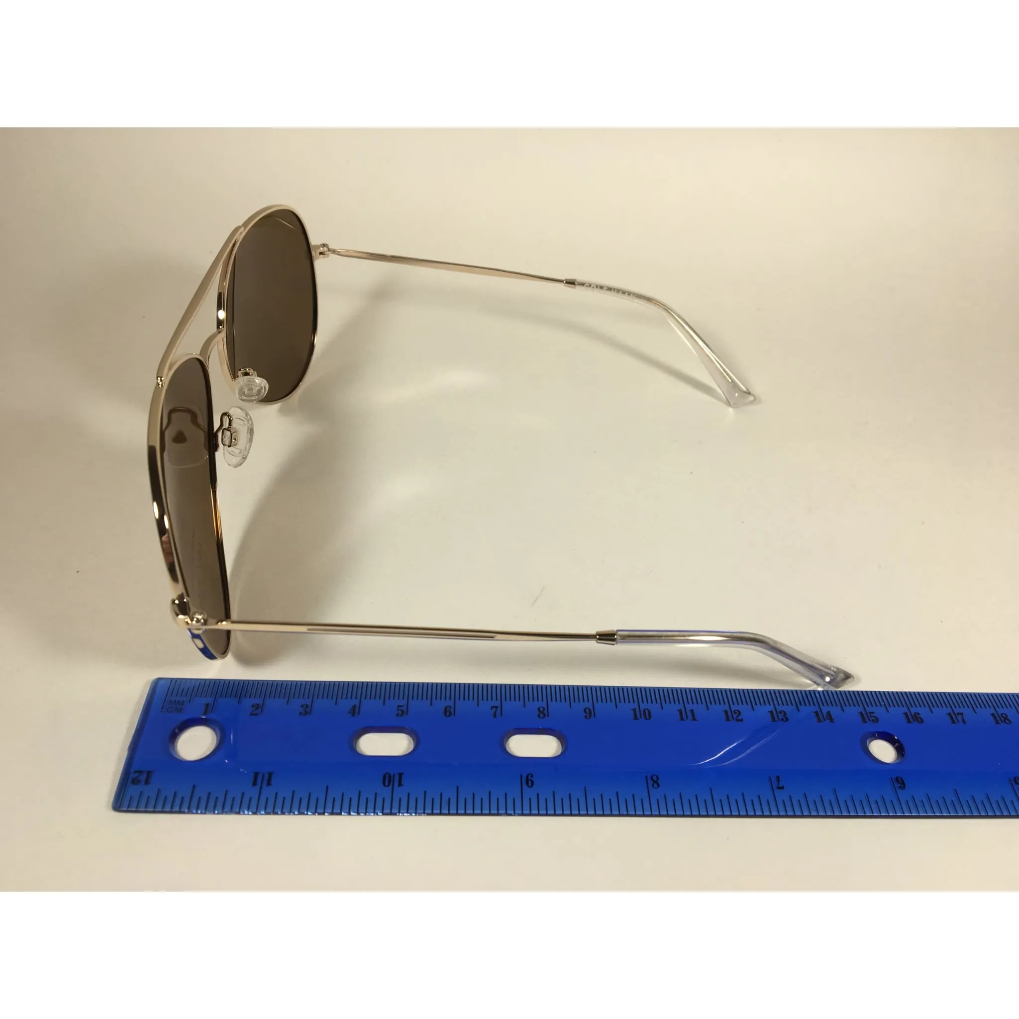 Cole Haan Polarized Aviator Pilot Sunglasses Gold Mirror Lens CH9005 717 GOLD