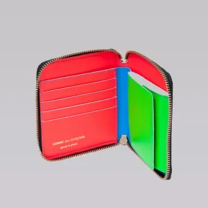 COMME DES GARCONS WALLET SA2100 SUPER FLUO BLUE