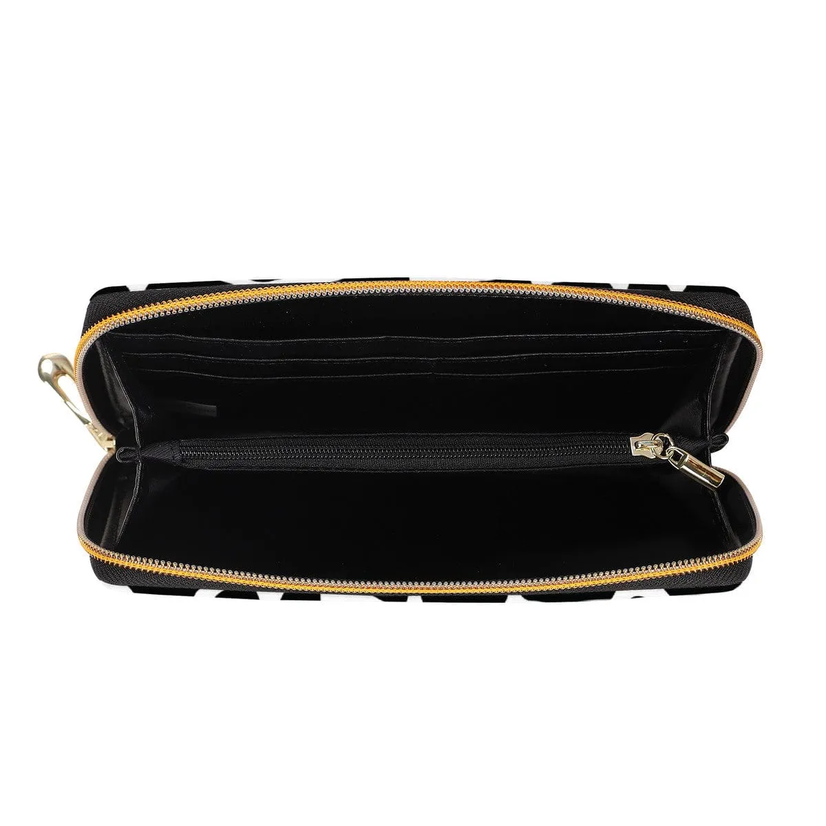 Cow Print Zip-Around Wallet