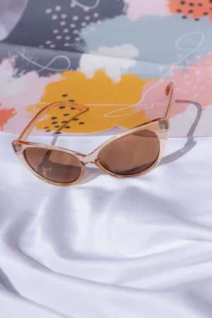 Curved Classic Cat Eye Sunglasses