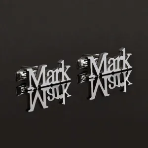 Custom Name Cufflinks 925 Sterling Silver Initials