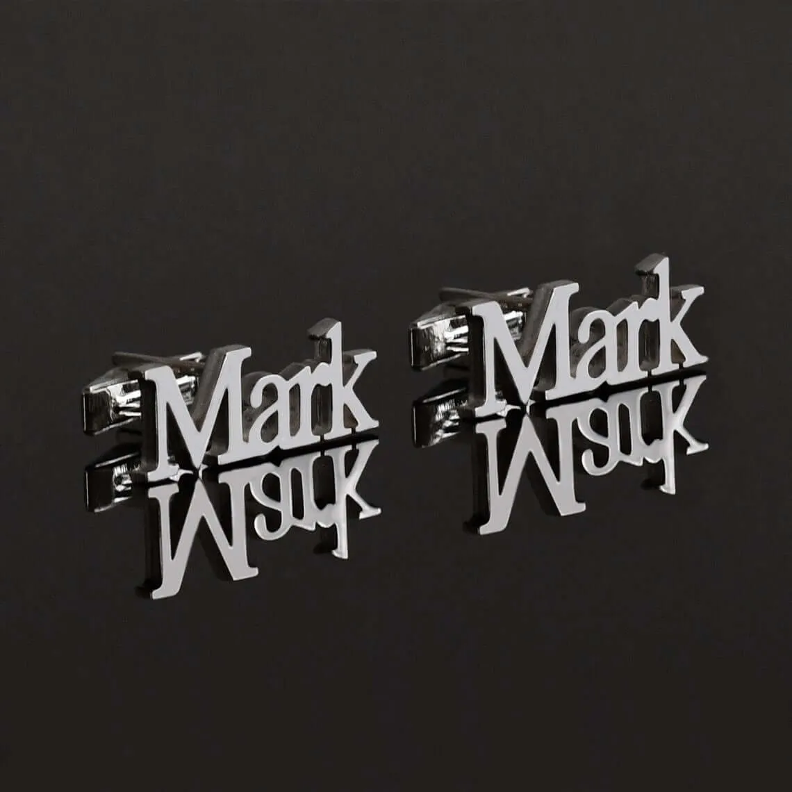 Custom Name Cufflinks 925 Sterling Silver Initials