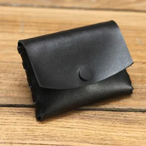 Cute Leather Card Holders White Women Coin Wallets Handmade Card Wallet For Women