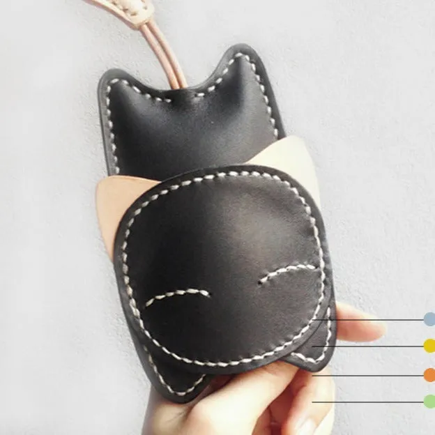 Cute Leather Pattern Leather Keychain Pattern Cat Keyring Leather Craft Pattern Leather Templates