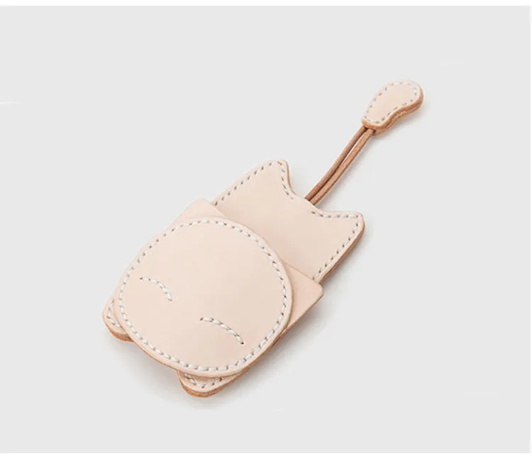 Cute Leather Pattern Leather Keychain Pattern Cat Keyring Leather Craft Pattern Leather Templates