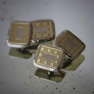 Deco Mixed-Metal Cufflinks