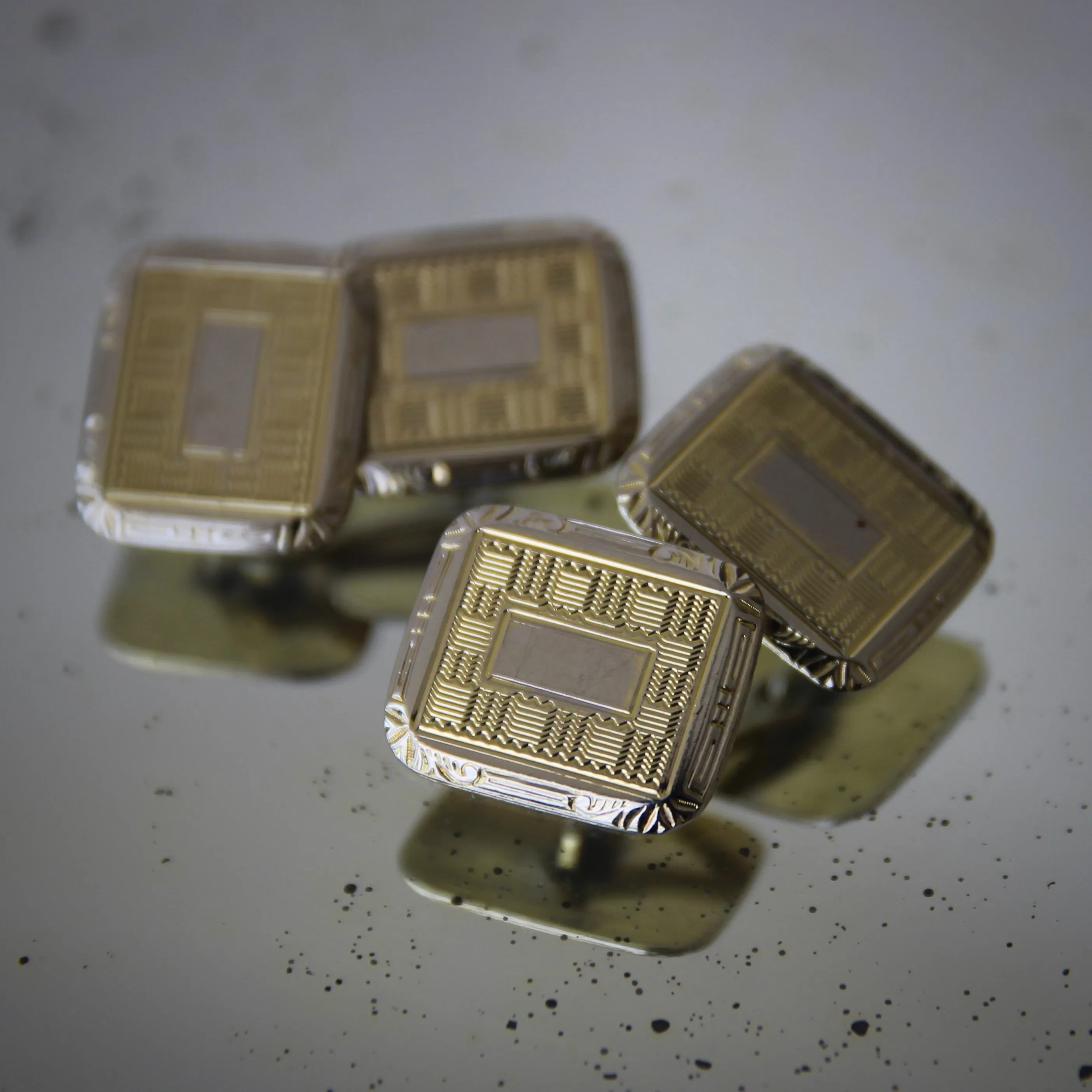 Deco Mixed-Metal Cufflinks