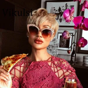 Diamond Cat Eye Sunglasses
