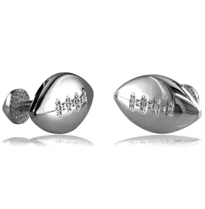 Diamond Football Cufflinks MA-Z36234W