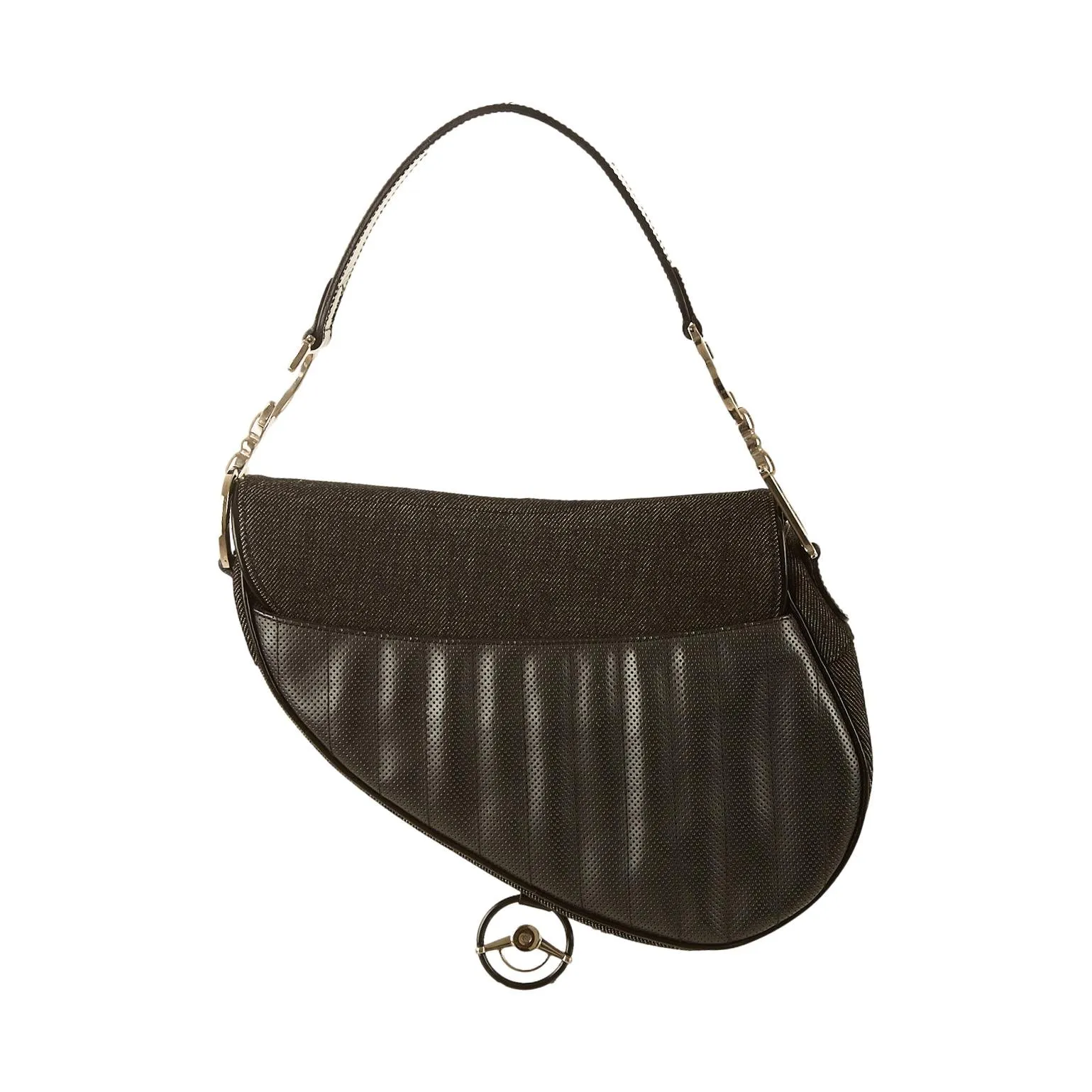 Dior Black Cadillac Saddle Bag