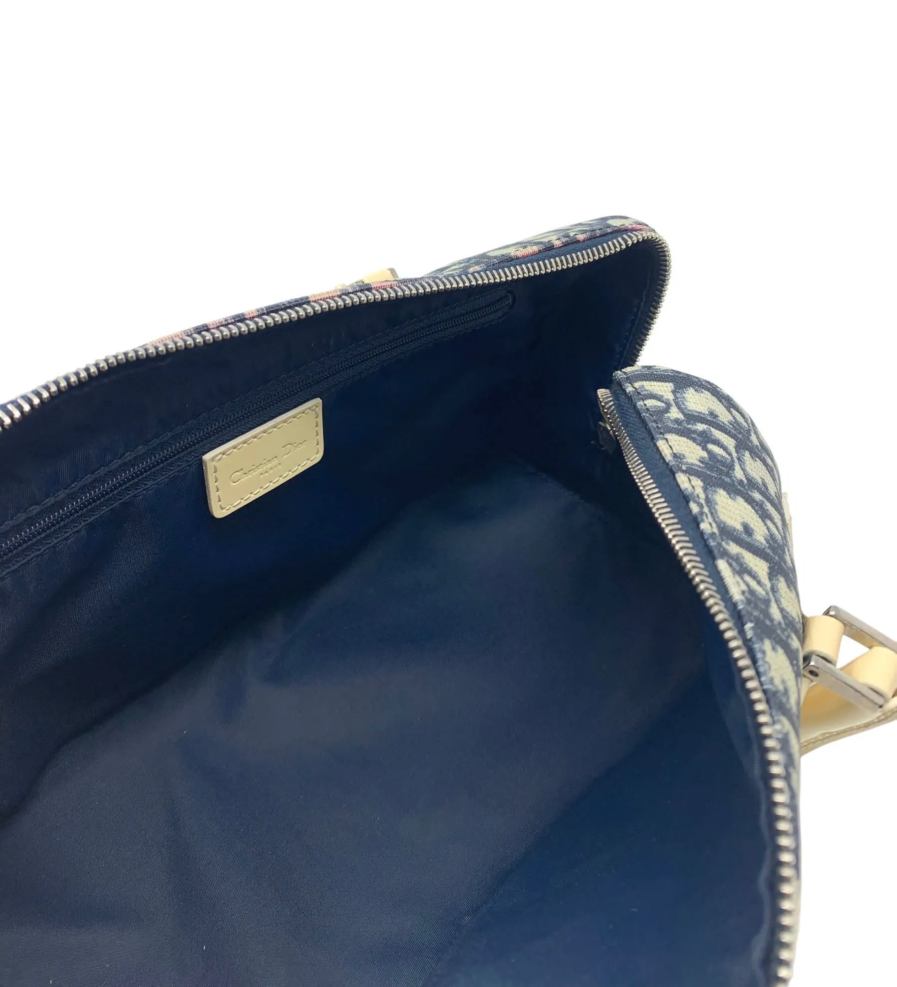 Dior Blue Monogram Boston Bag