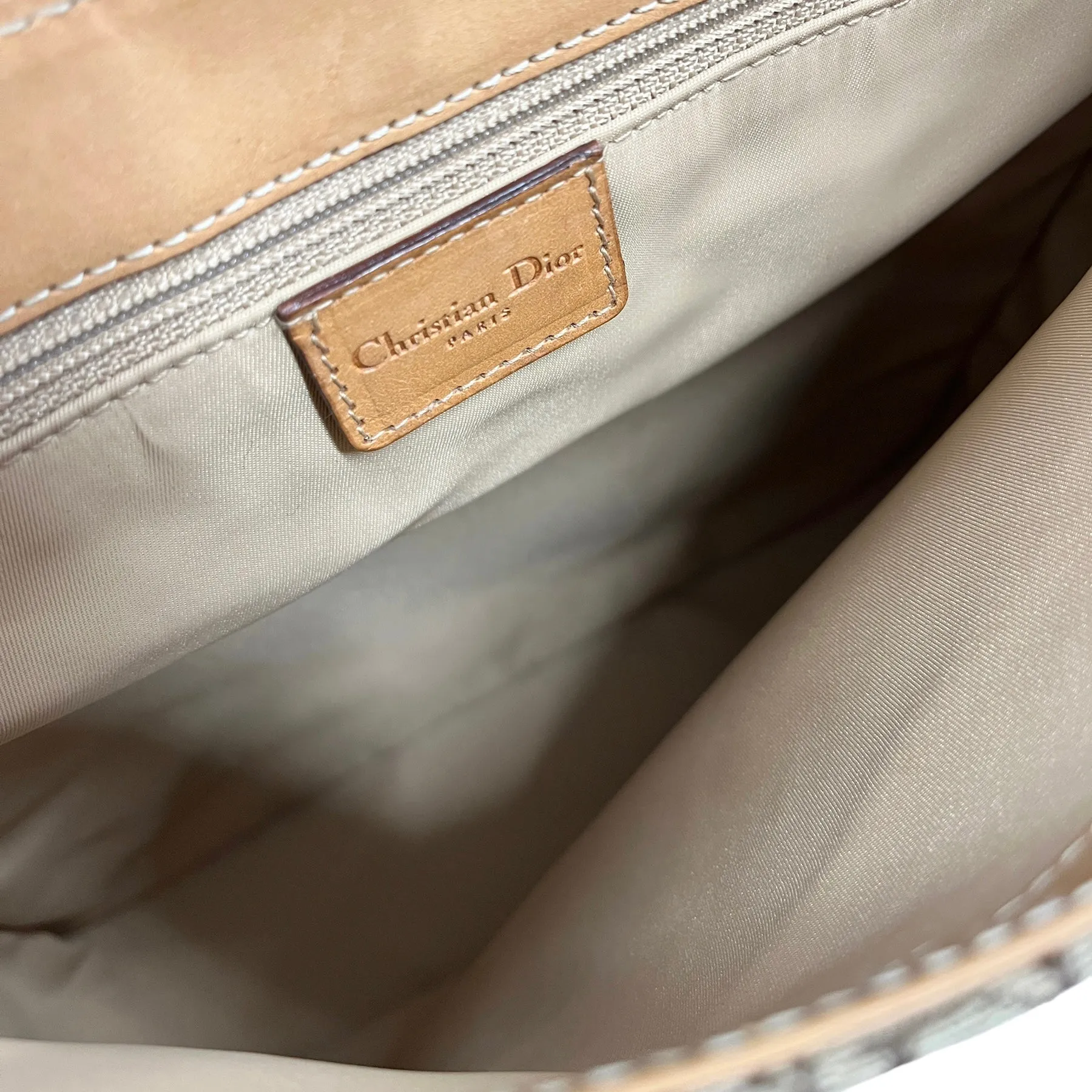 Dior Brown Logo Columbus Crossbody Bag