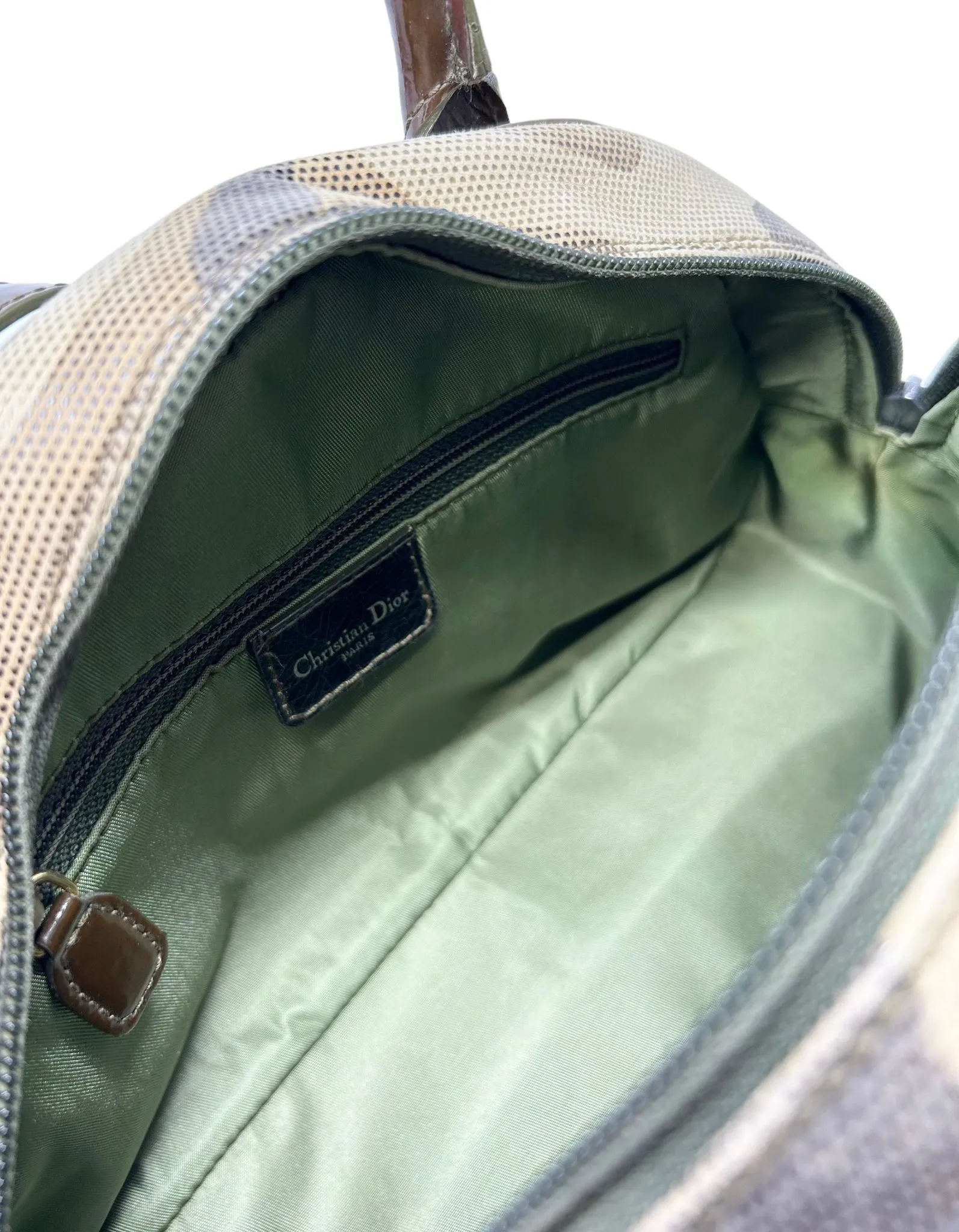 Dior Camo Mini Bowler Bag