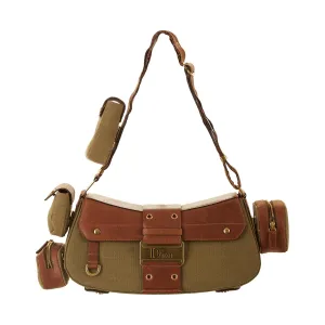 Dior Green Logo Columbus Bag