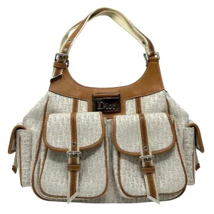 Dior Ivory Logo Pocket Shoulder Bag