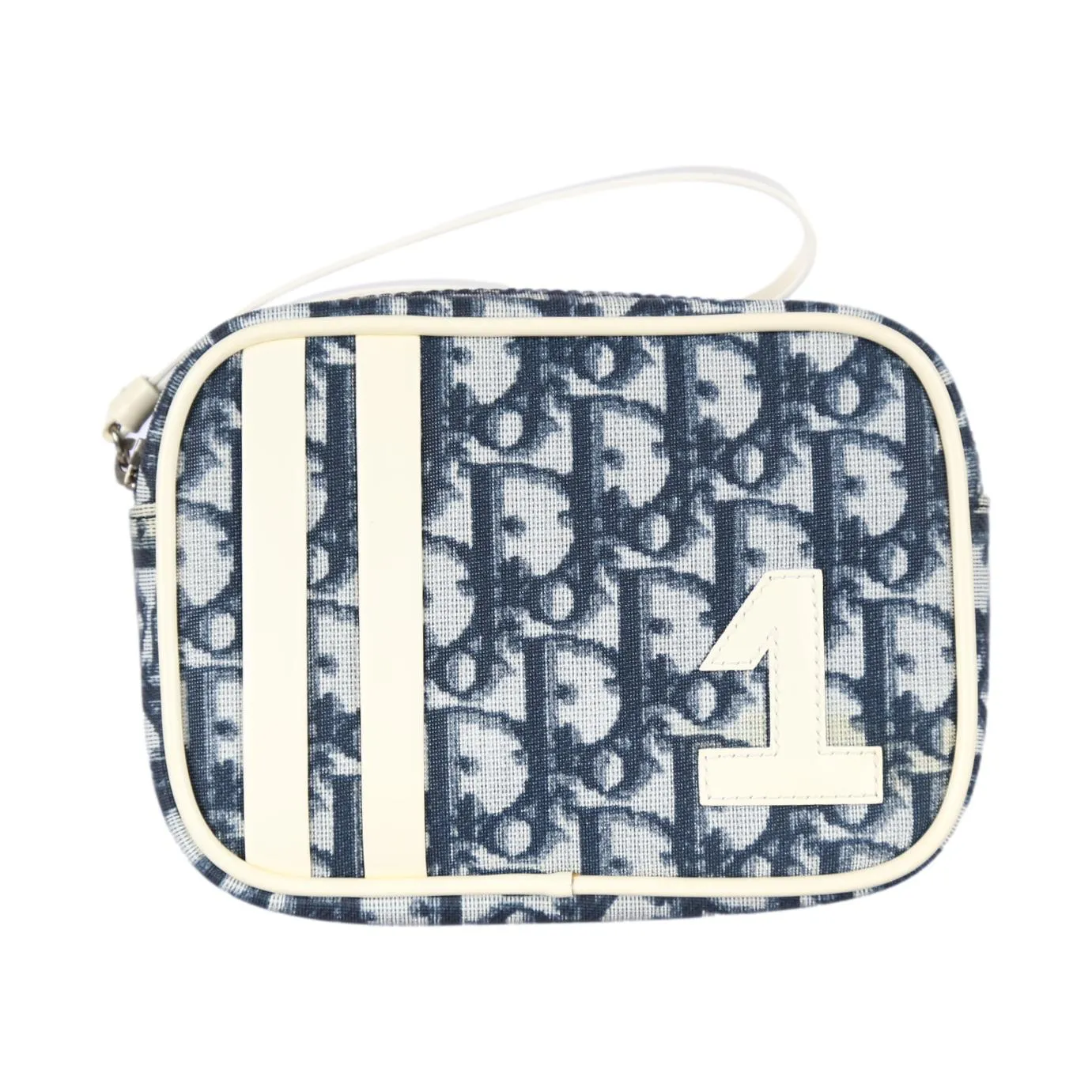 Dior Navy Logo Wristlet