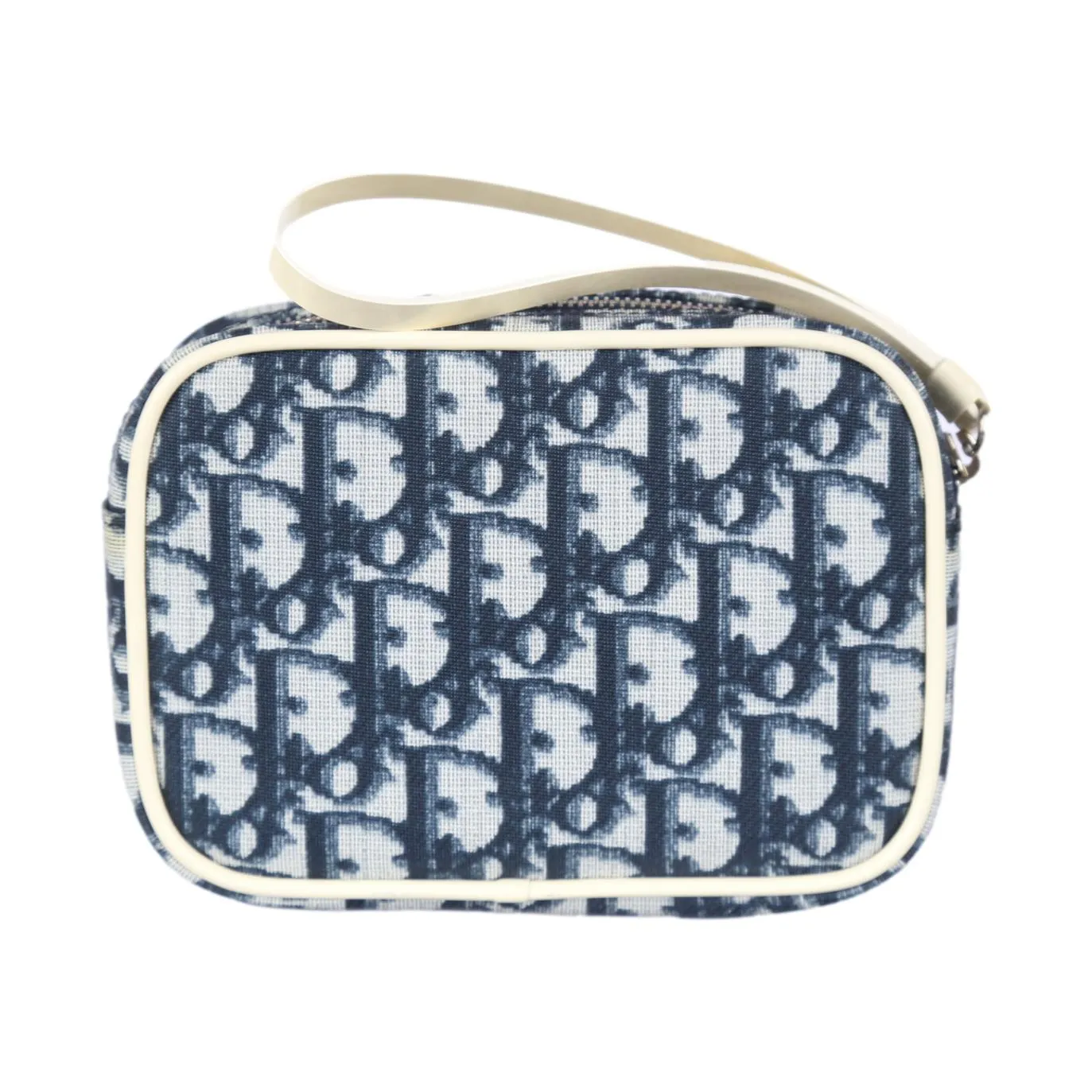 Dior Navy Logo Wristlet