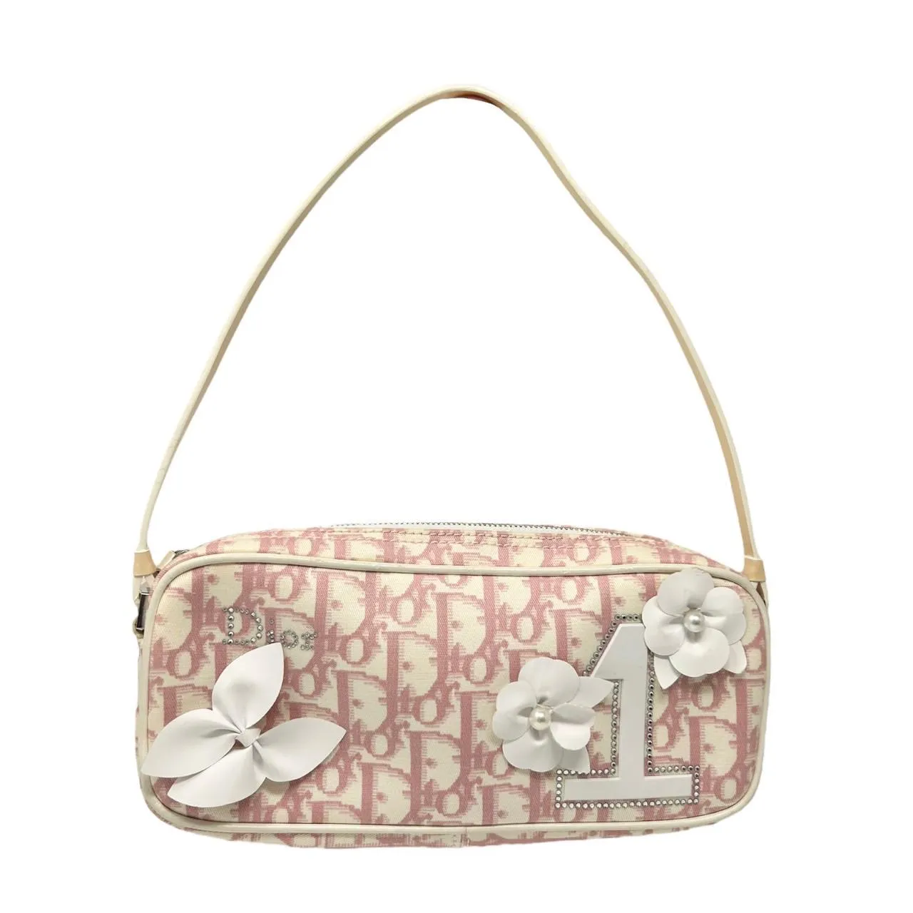 Dior Pink Logo Mini Shoulder Bag