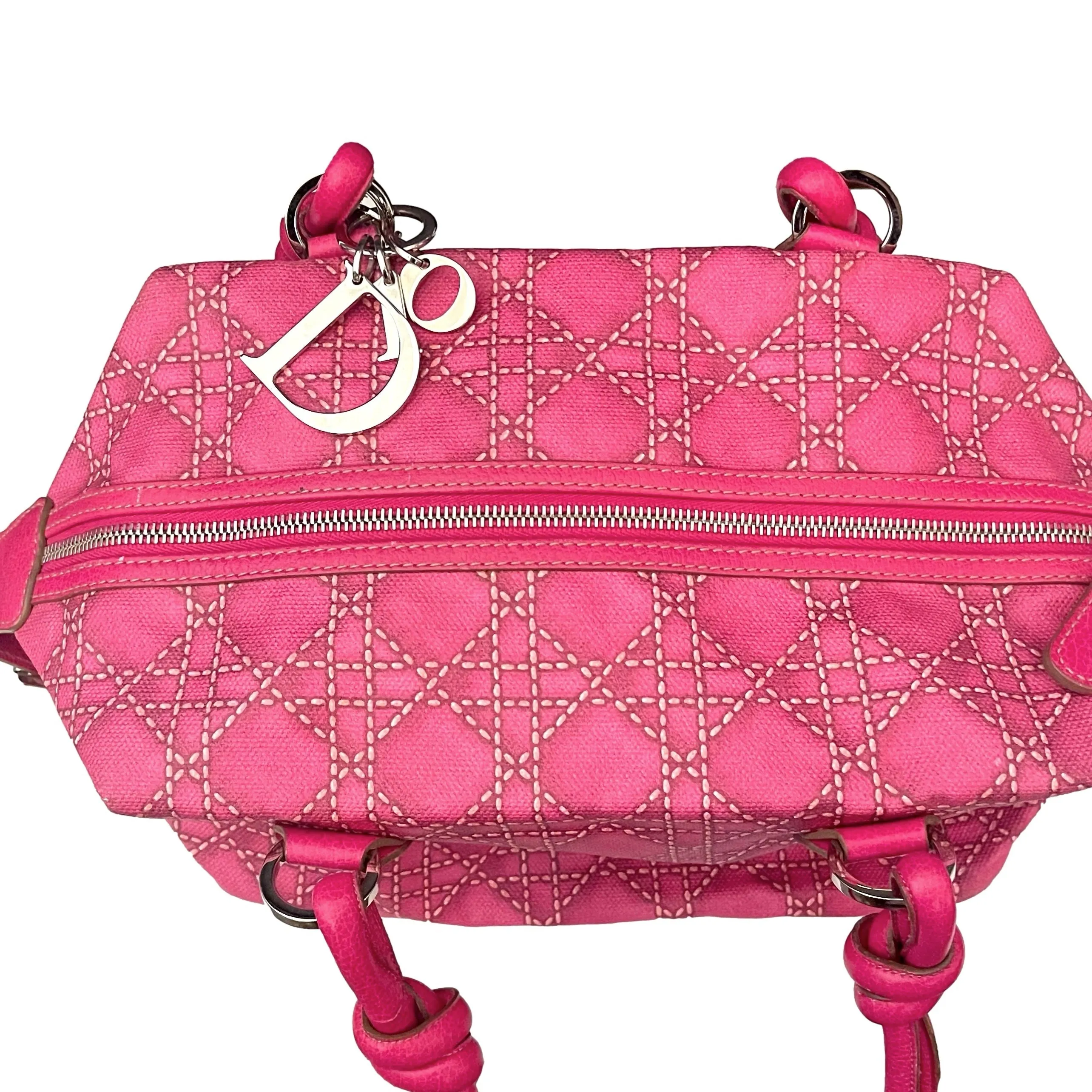 Dior Pink Logo Shoulder Bag
