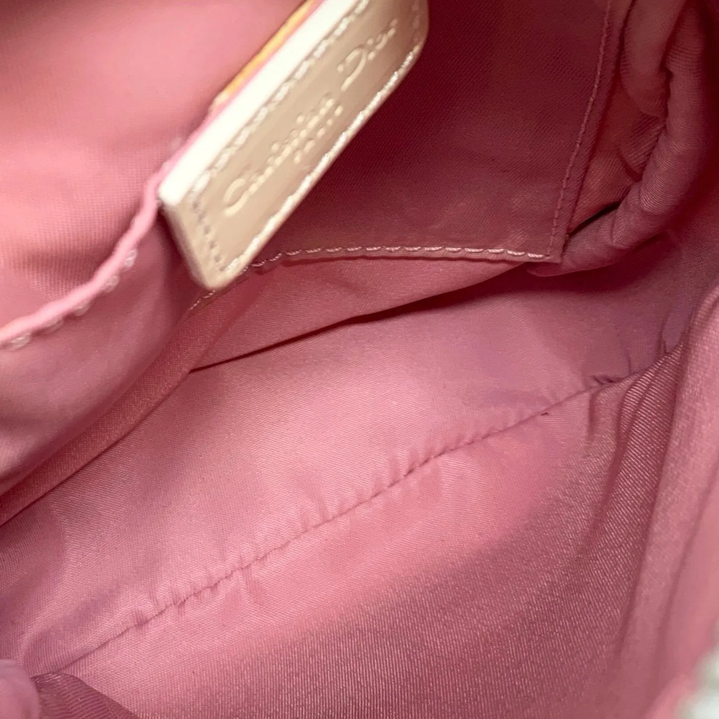 Dior Pink Monogram Mini Crossbody Bag