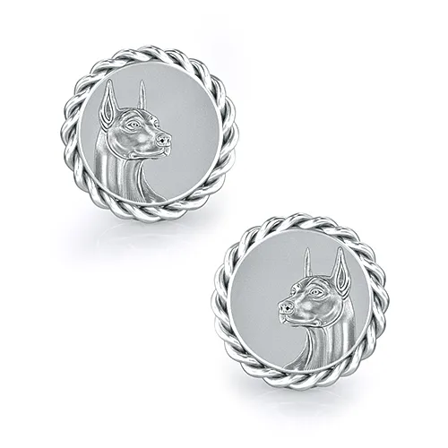 Doberman Pinscher Breed Dapper Cufflinks