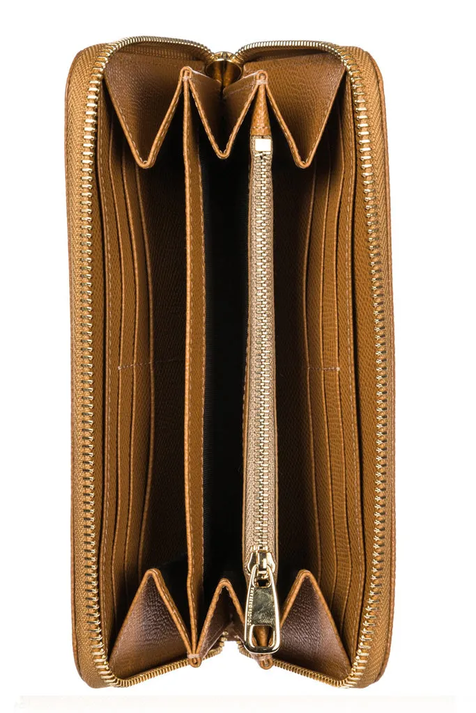 DOLCE & GABBANA DOLCE Camel Leather Wallet