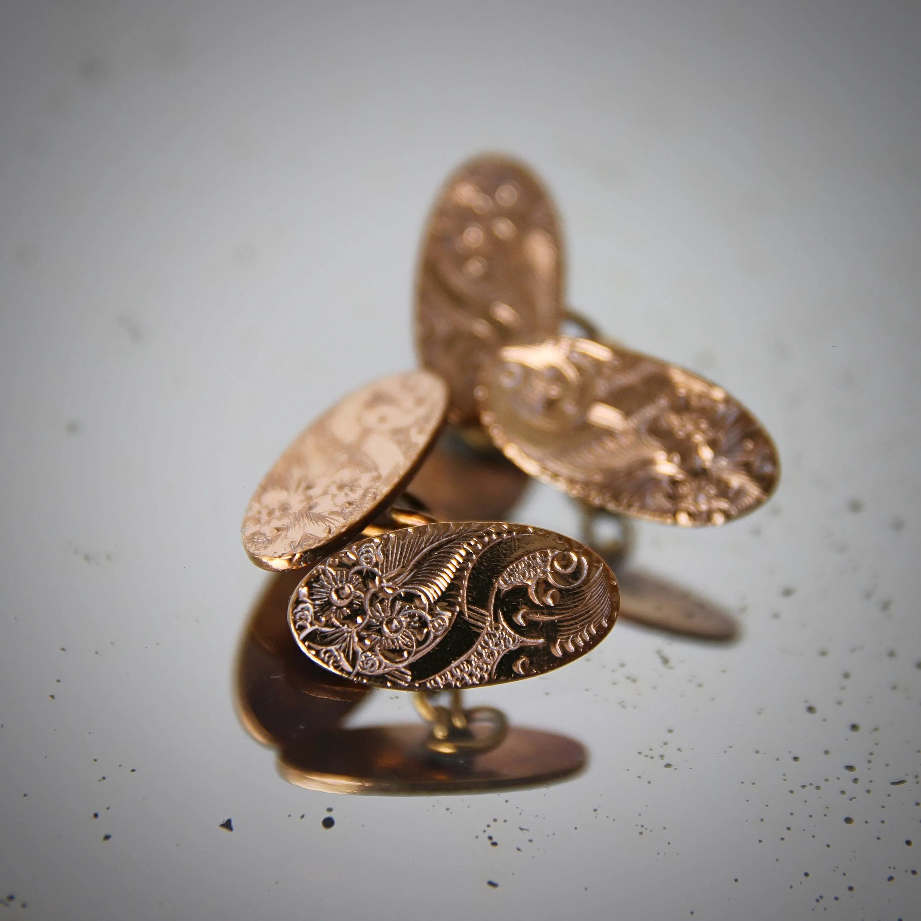 Edwardian Floral Graphic Cufflinks