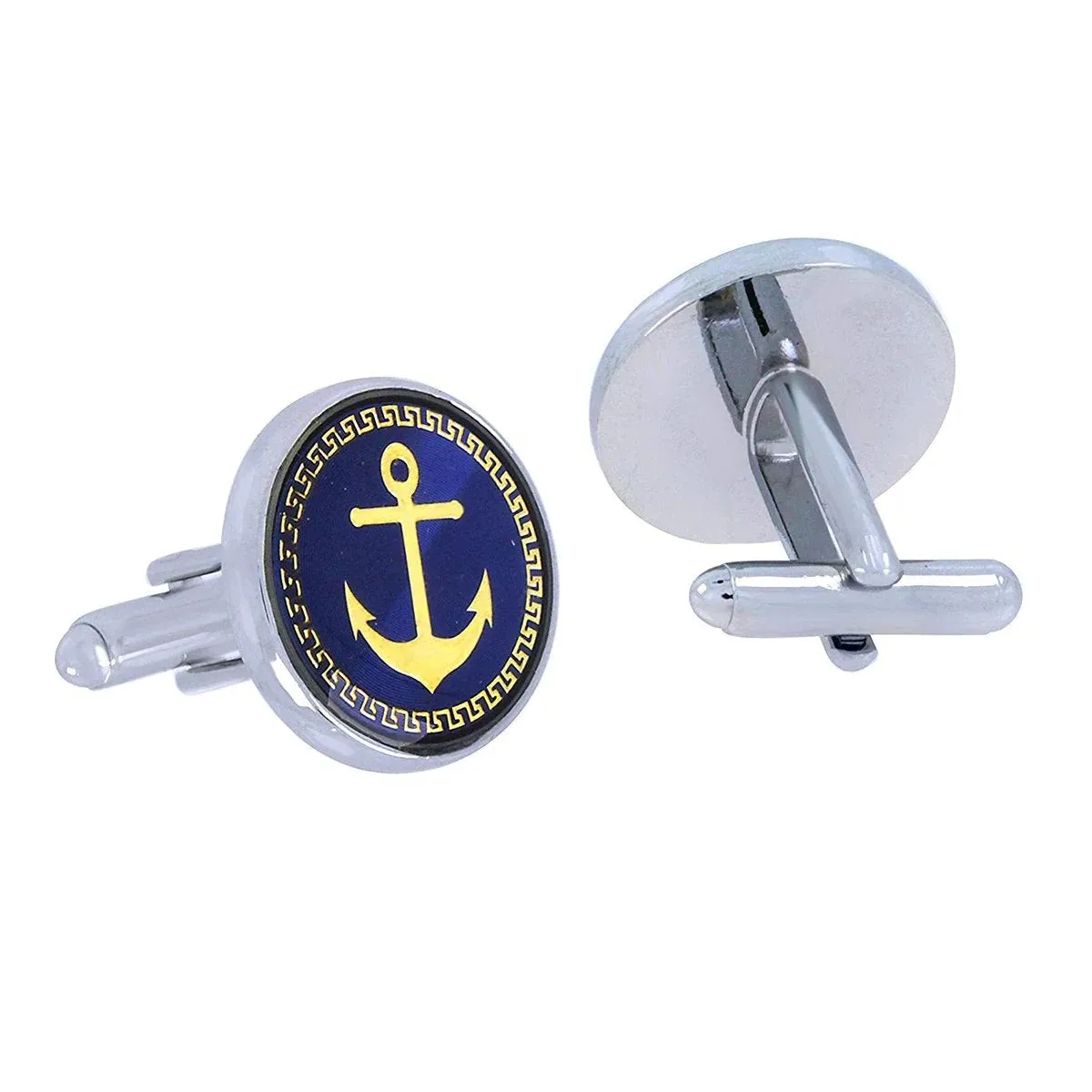 Elegant Black Crystal Cufflinks in Presentation Gift Box